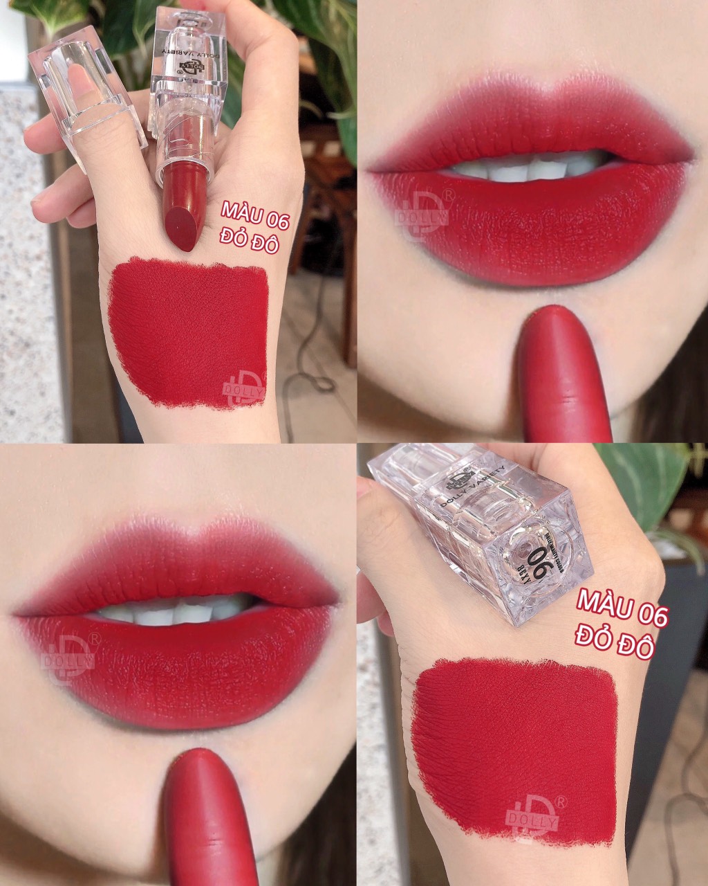Son thỏi lì siêu mịn môi dolly variety
