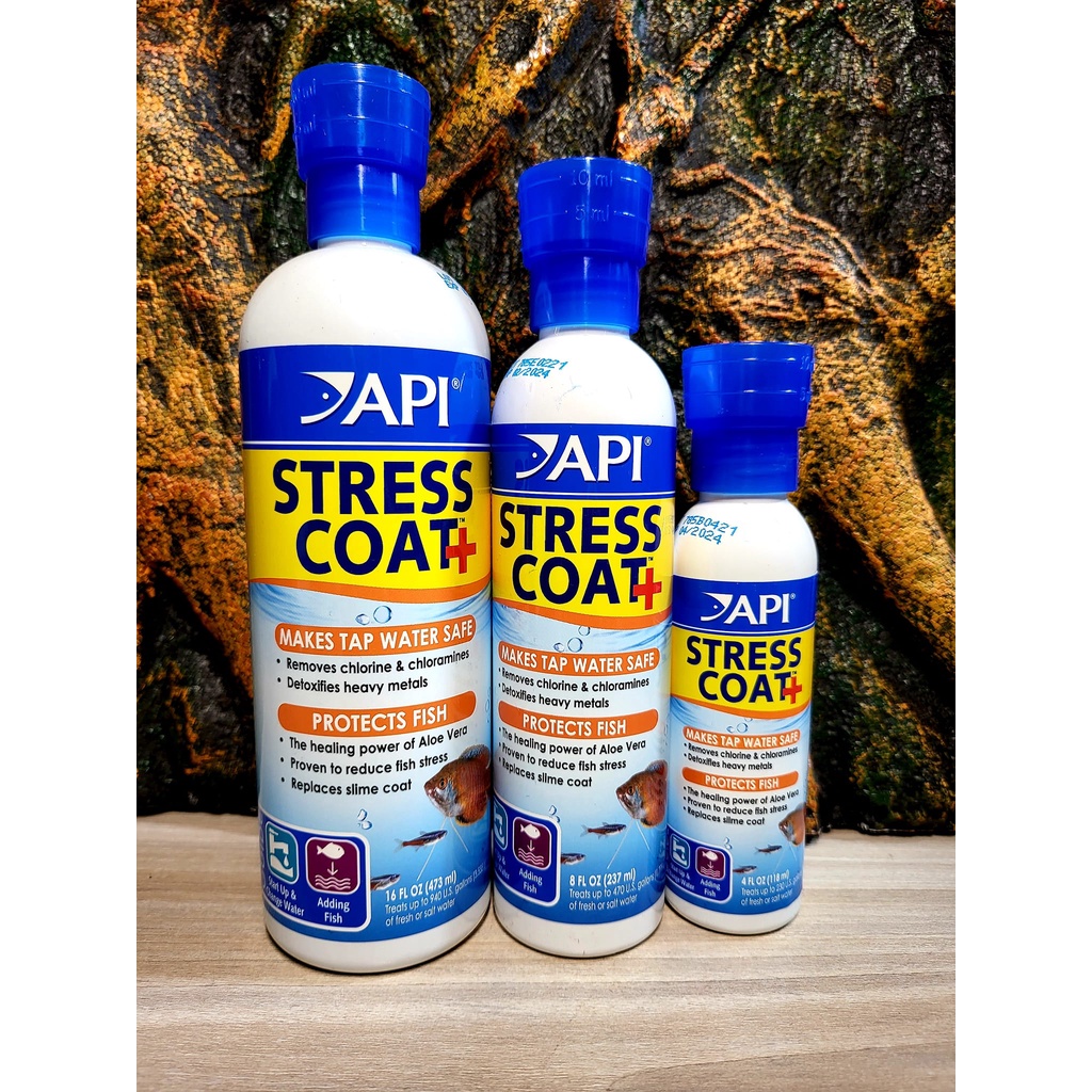 API STress Coat+ | STRESSCOAT Khử Độc Nước - Giảm Stress - CHỐNG SỐC NƯỚC - Giúp CÁ KHỎE