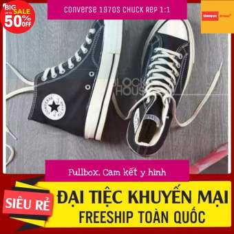 Giày Sneaker CONVERSE CHUCK cổ cao cho nam và nữ ( Đen )