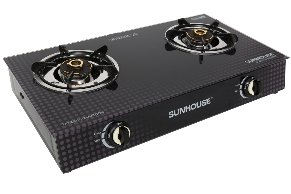Bếp gas đôi tiết kiệm gas SUNHOUSE SHB3366MT+Tặng dây gas- Đầu đốt bằng siêu bền, lửa tỏa đều, tiết kiệm gas