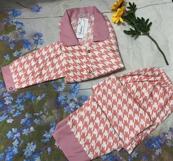 Bộ đồ ngủ dài tay quần dài cho nữ , bộ đồ ngủ pizama