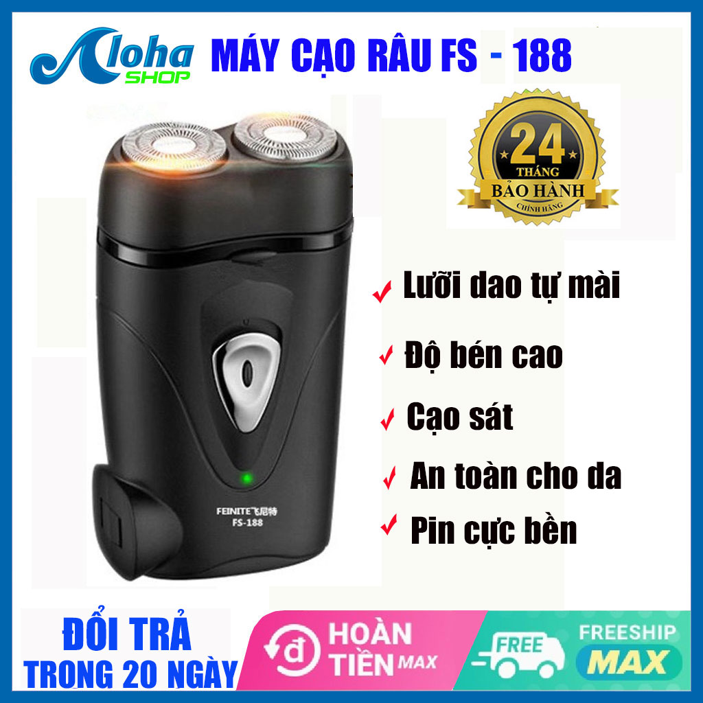 Máy cạo râu khô - máy cạo râu 2 lưỡi kép - bộ cạo râu dành cho nam, may cao rau kho - Máy cạo râu fs188