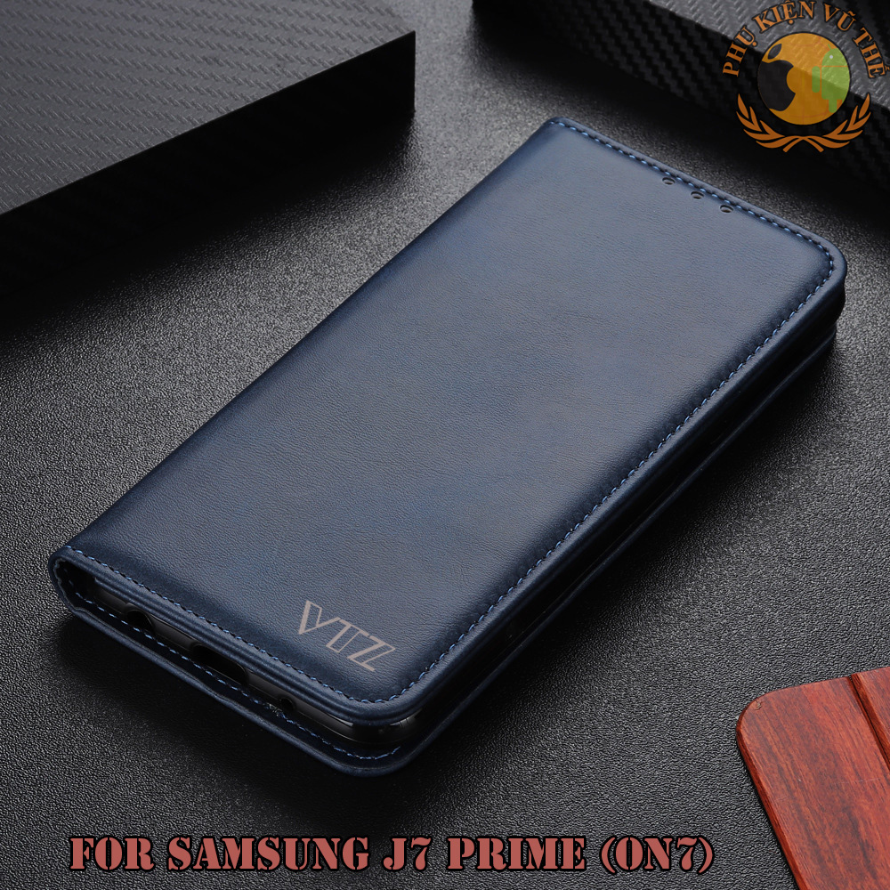 Bao Da Kèm Ví 2 in 1 Dành Cho Điện Thoại Samsung J7 Prime Hanman Hàn Quốc