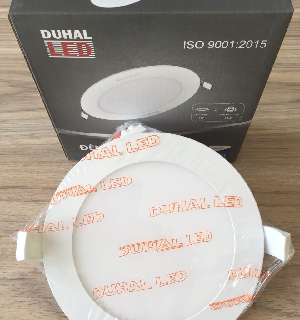 Đèn led âm trần duhal 9w 12w siêu mỏng ánh sáng trắng chính hãng.