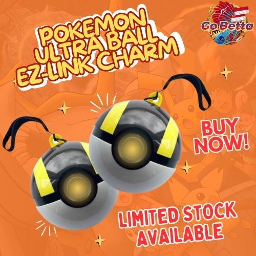 新品 ポケモン シンガポール限定 EZ-Link charm モンスターボール Pokemon Ezlink Charm - Pikachu & Ultra Ball Collectible Led Charm
