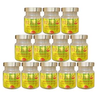 Combo 12 lo Yến sào Bionest Ginseng hồng sâm dinh dưỡng cao cấp