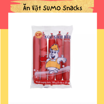 Combo 5 Gói Xúc xích Heo Tiệt Trùng C.P 100g-Ăn Vặt Sumo Snack