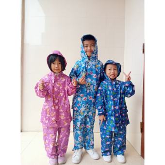 BỘ ÁO MƯA TRẺ EM Vải Dù  Cao Cấp Chống Thấm Cực Tốt Áo Mưa giá rẻ  Shop Hung Phat