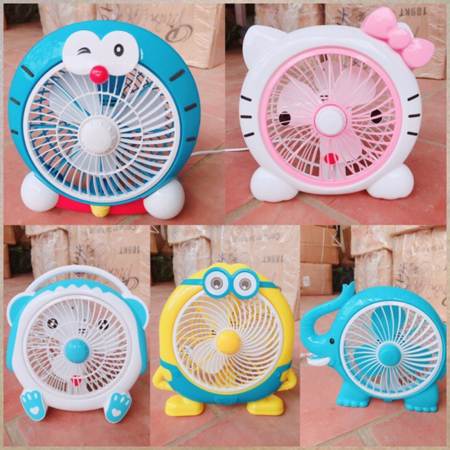 Quạt mini để bàn hình thú siêu ngộ nghĩnh đáng yêu