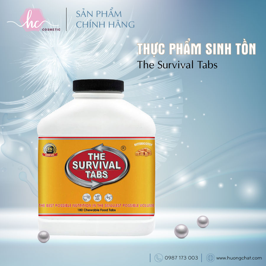 Viên dinh dưỡng , thực phẩm sinh tồn, The Survival Tabs - Bí Quyết Giảm Cân Cho Người Bận Rộn - Hương Chất Cosmetic
