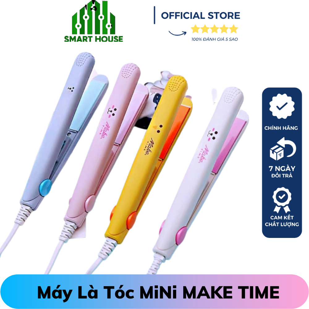 Máy là tóc mini make time hàng chuẩn đẹp-chất lượng-làm nóng nhanh