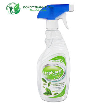 Dung dịch rửa tay nhanh kháng khuẩn Hapicare dạng xịt Hương Bạc Hà hoặc Trà Xanh