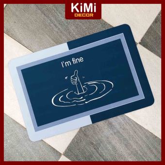 Thảm Chùi Chân Siêu Thấm Nước Cao Cấp Thảm Lau Chân Silicon Chống Trơn Trượt Chất Liệu Siêu Bền KiMi Decor