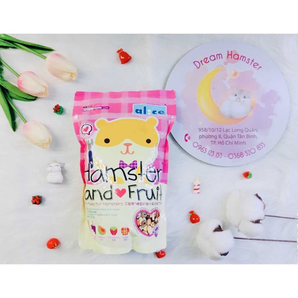 Thức ăn trái cây Hamster and Fruit - 500gr