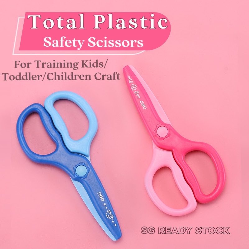 Children's Paper-cutting Safety Students Kindergarten Manual Safety Scissors  All Plastic Elastic Scissors Do Not Hurt Hands