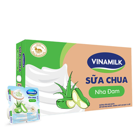 Thùng 48 hộp Sữa chua ăn Vinamilk Nha đam - Yaourt 100g