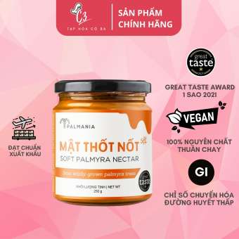 Đường Thốt Nốt Palmania Dạng Sệt 250gr - 100% NGUYÊN CHẤT - Nguyên Chất, Tự Nhiên Vì Sức Khỏe, Mật Thốt Lốt Chảy Chính Gốc Hũu Cơ Đặc Sản An Giang, Mật Thốt Nốt Không Sử Dụng Chất Tẩy Hay Chất Bảo Quản Palm Sugar Palm Sugar