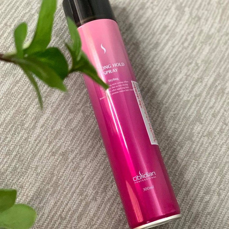 Keo xịt tóc cứng obsidian strong hold spray 300 ml