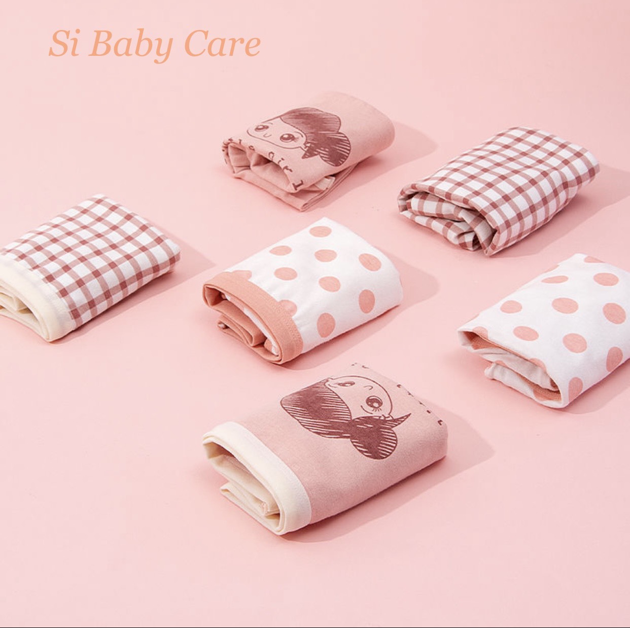 [HCM] Set 6 quần chip đùi và tam giác Litte Girl cho bé gái từ 9-40kg