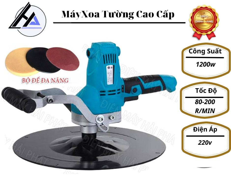 Máy xoa tường , chà tường kiêm khuấy sơn công suất lớn 1280w , máy xoa vữa cho thợ hồ có chỉnh 6 tốc độ