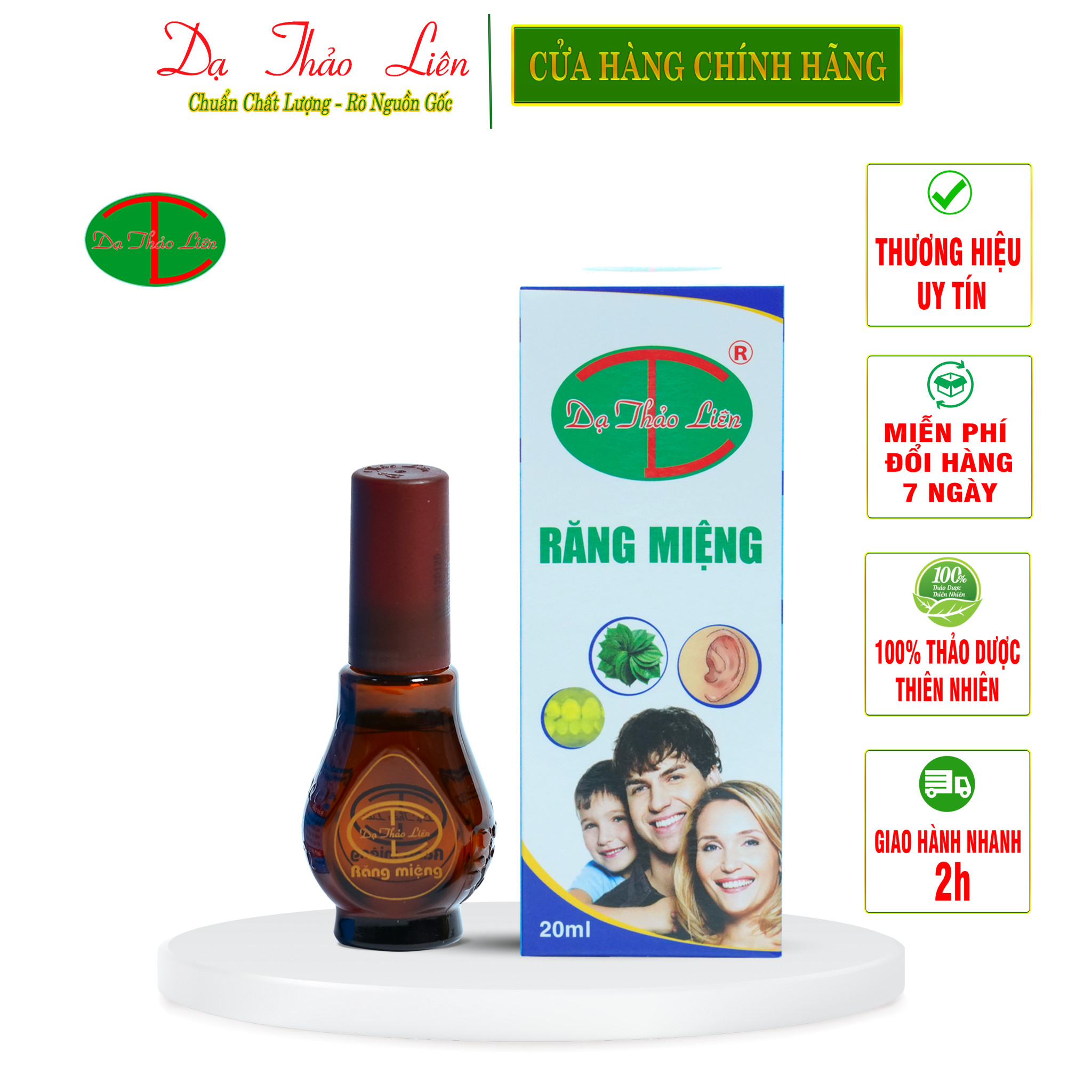 Tinh Dầu Răng Miệng Dạ Thảo Liên 100% Thảo Dược Thiên Nhiên 20ml | Da Thao Lien Oral Essential Oil 100% natural 20ml