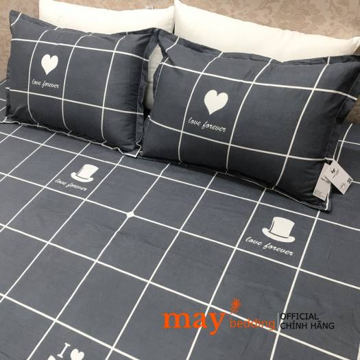 Bộ Ga Chun và 2 áo gối nằm mẫu Poly Cotton 2mx2m2 drap cotton, drap, ra giường, ga trải giường. drap giường