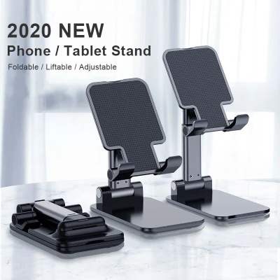 Universal Phone Holder Stand Tablet Aluminum Foldable Adjustable Portable Telescopic Mobile Phone Ipad Mount Bracket (1)