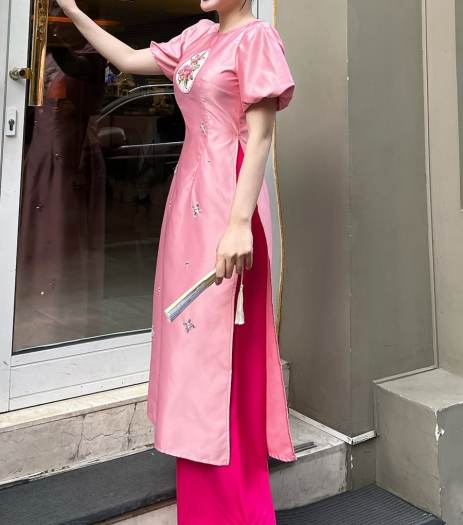 ÁO DÀI CÁCH TÂN , ÁO DÀI TẾT CHẤT LỤA MỀN MỊN MÁT CÓ SIZE LỚN KÈM ẢNH VIDEO