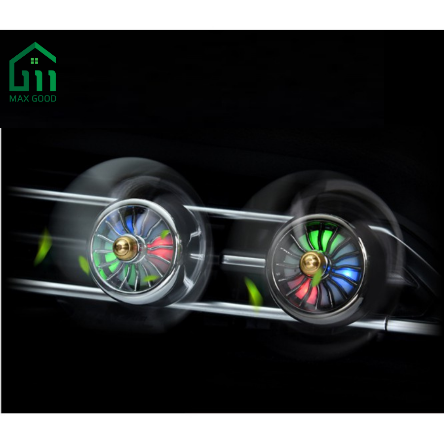 Quạt sáp thơm cài cửa gió điều hoà có đèn led loại 3 cánh( chọn mua theo phân loại)