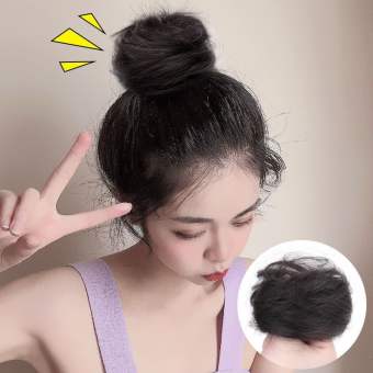 Búi tóc giả cao cấp dạng tròn tạo kiểu búi tóc kiểu Hàn Quốc dịu dàng TOC127