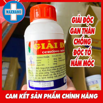 GIẢI ĐỘC GAN 250ml chống nấm mốc, giải đ.ộc, tăng cường chức năng gan thận trên vật nuôi, gia súc, gia cầm