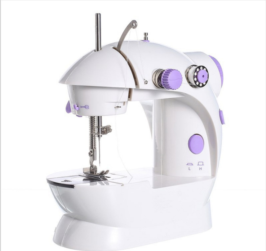 Máy may mini có vắt sổ, máy may mini gia đình giúp khâu vá quần áo tại nhà nhanh chóng, tiện lợi. Máy may thêu vắt sổ.