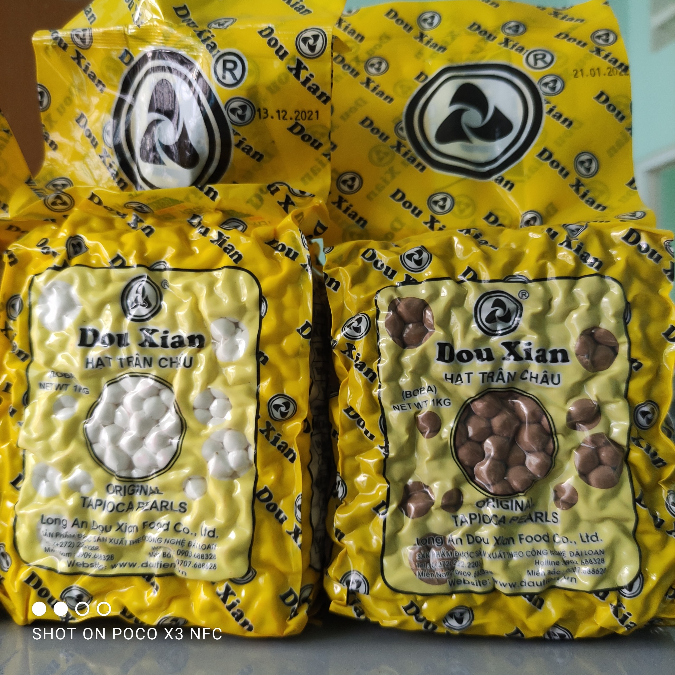 Trân châu đường đen, trân châu trắng, trân châu hoàng kim Đài Loan - 100g/300g