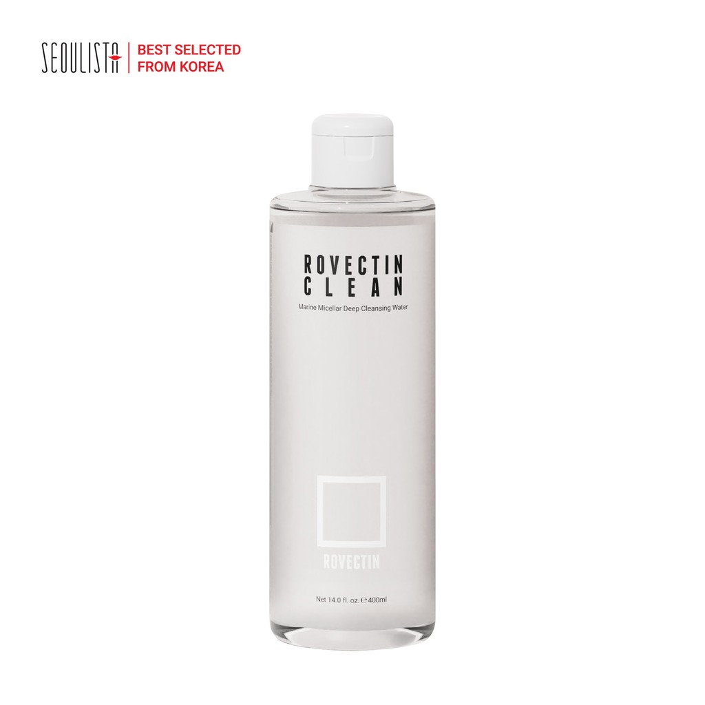 Tẩy trang dạng nước sạch sâu ROVECTIN Clean Marine Micellar Deep Cleansing Water 400ml