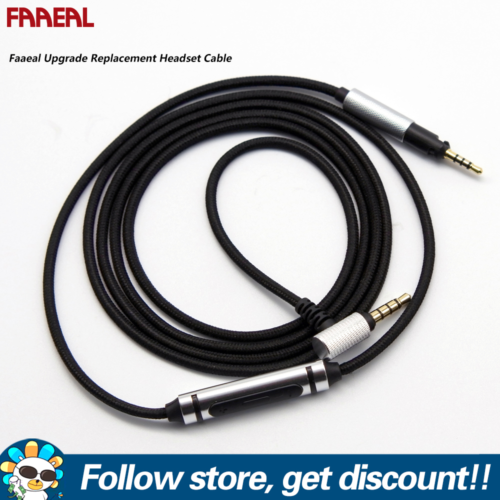 Faaeal Cáp Tai Nghe Thay Thế Nâng Cấp 3.5 Lên 2.5/3.5 Cho HD4.3 HD598/SHP9500/B & O H3 H8 W800BT WH-1000XM2 XM3/Studio QC25 OE2 Dây Tai Nghe 3.5Mm Tích Hợp Mic Silicon Với Âm Thanh HD cáp Âm Thanh Bass Âm Thanh Nổi Giảm Tiếng Ồn