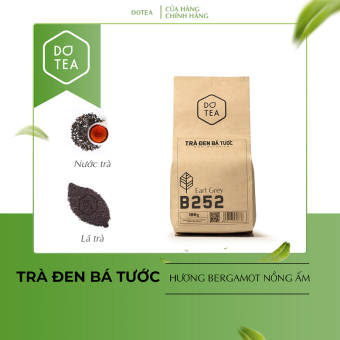 Trà Đen Bá Tước B252 Dotea 100g - Chát Nhẹ Ngọt Hậu Thơm Nồng Nàn Hương Vỏ Cam Bergamot - Trà đen (Hồng trà) pha trà sữa, nguyên liệu pha chế, trà sữa bá tước