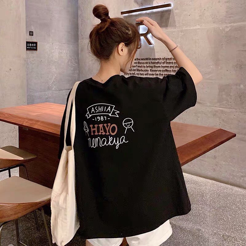 Áo phông in hayo 2 mặt xteen