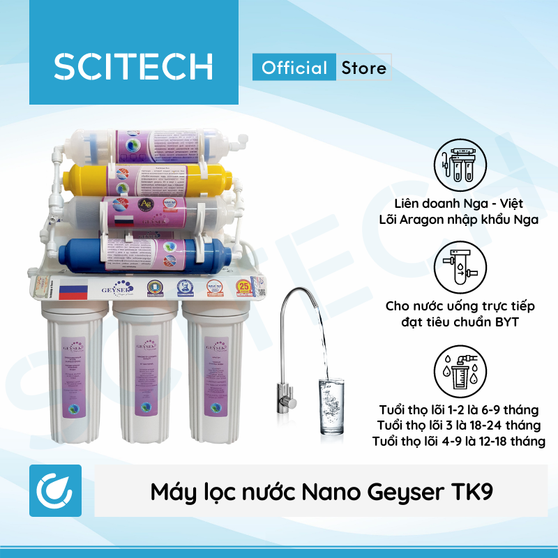 [HCM]Máy lọc nước Nano Geyser TK9