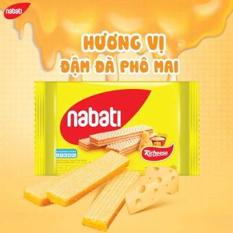 Bánh xốp kem Nabati phô mai 50g