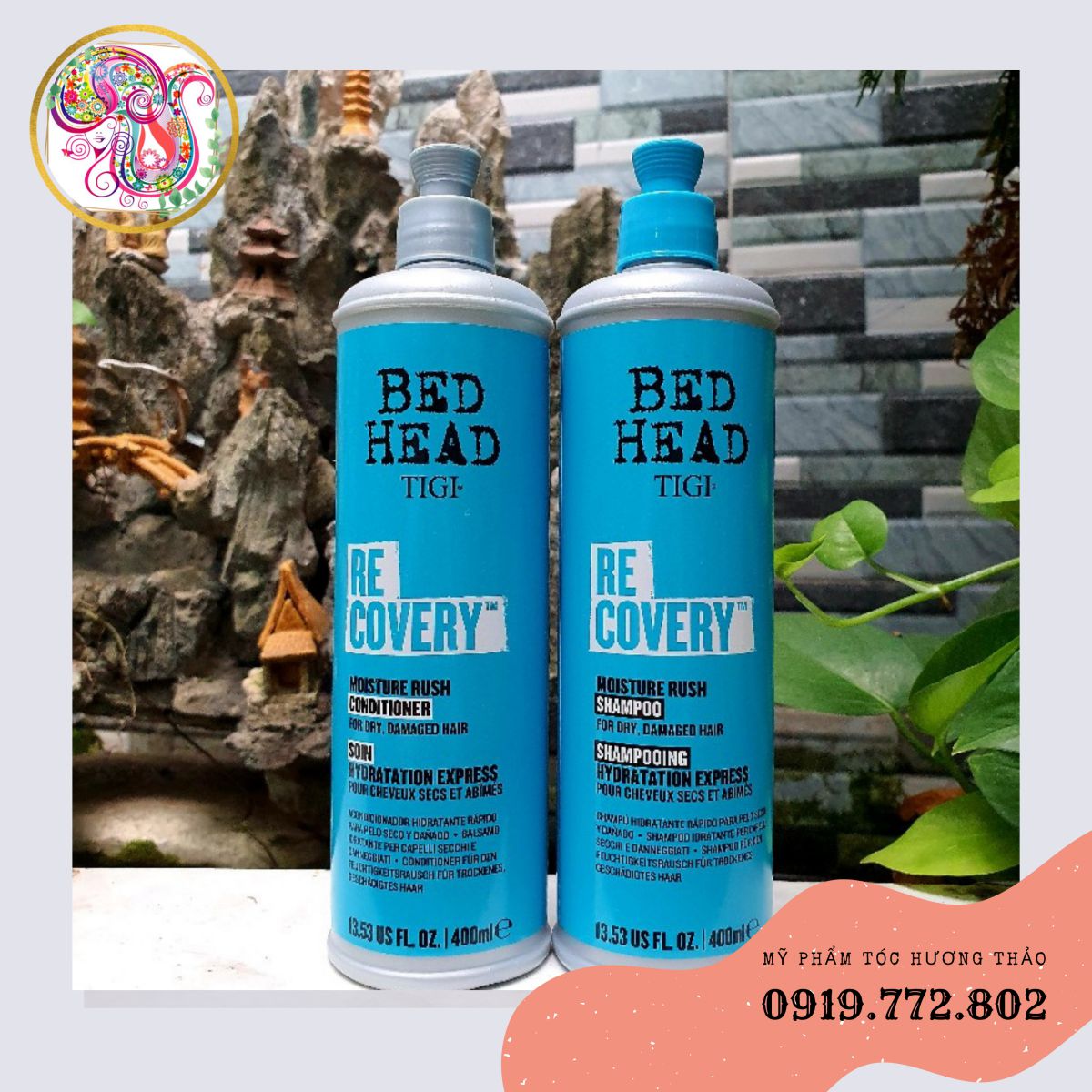 CẶP DẦU GỘI-XẢ PHỤC HỒI SINH LỰC CHO TÓC KHÔ TIGI BED HEAD RECOVERY 400ML*2