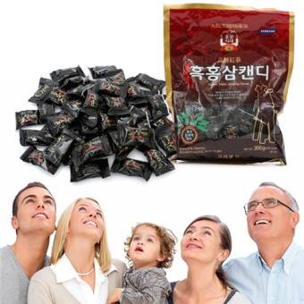 KẸO HẮC SÂM KOREA BLACK GINSENG (300GR-GÓI)-Kẹo Sâm Đen Hàn Quốc - 300gram - Kẹo Sâm Hàn Quốc