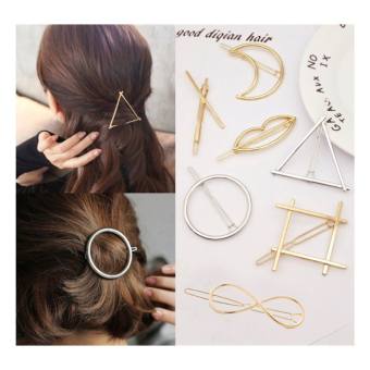 Kẹp tóc hình học đơn giản dễ thương