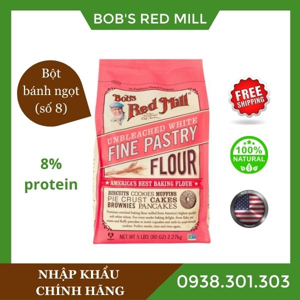 Bột mì mềm fine pastry bob's red mill 2.27kg
