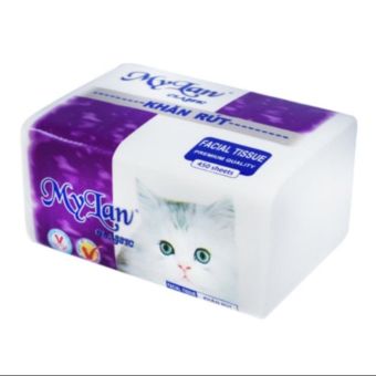 2 GÓI Khăn giấy rút Mỹ Lan (tím)