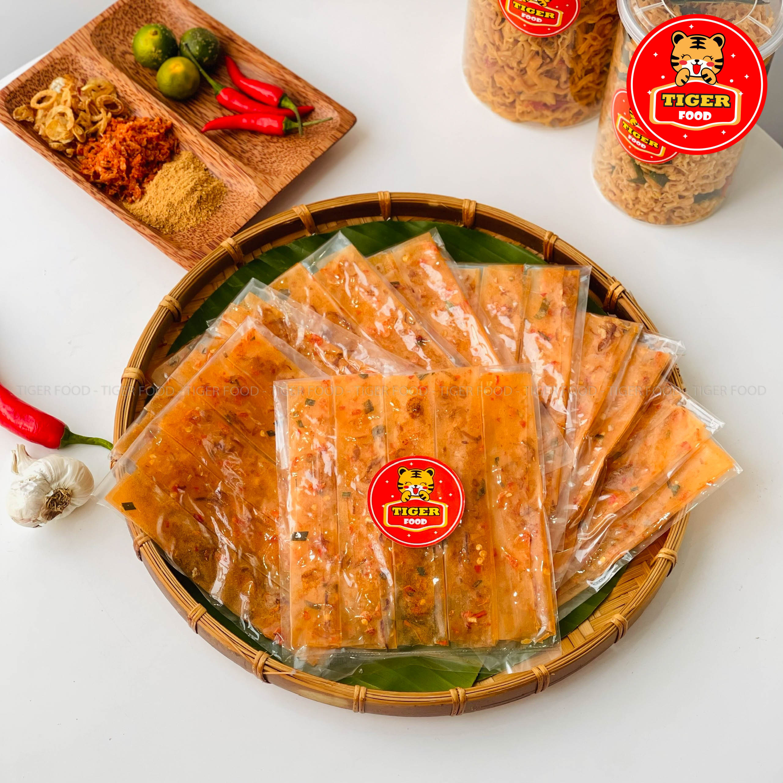 Bánh Tráng Dẻo Cuộn Hành Phi 💖TIGER FOOD💖 Bánh Tráng Dẻo Siêu Ngon - Đồ Ăn Vặt Sài Gòn