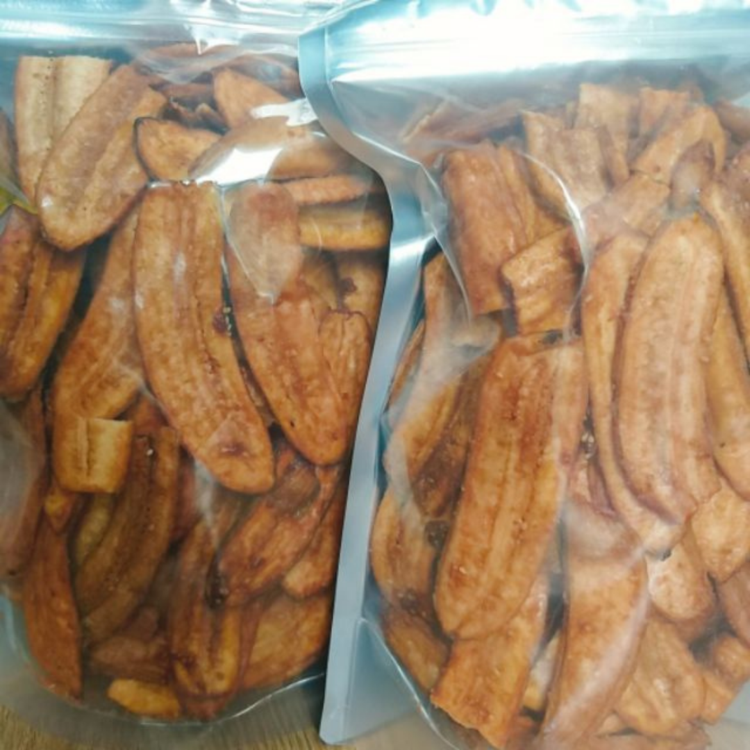 Chuối sấy mè gừng thơm ngon giòn tan túi 500g/1kg-đồ ăn vặt SUSUTOSHOP