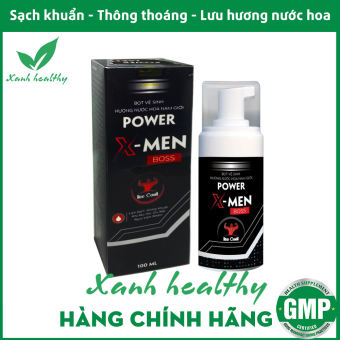 Bọt vệ sinh nam giới Power Men Boss , Dung dịch vệ sinh nam tạo bọt chính hãng - thành phần thảo dược - chai 100ml