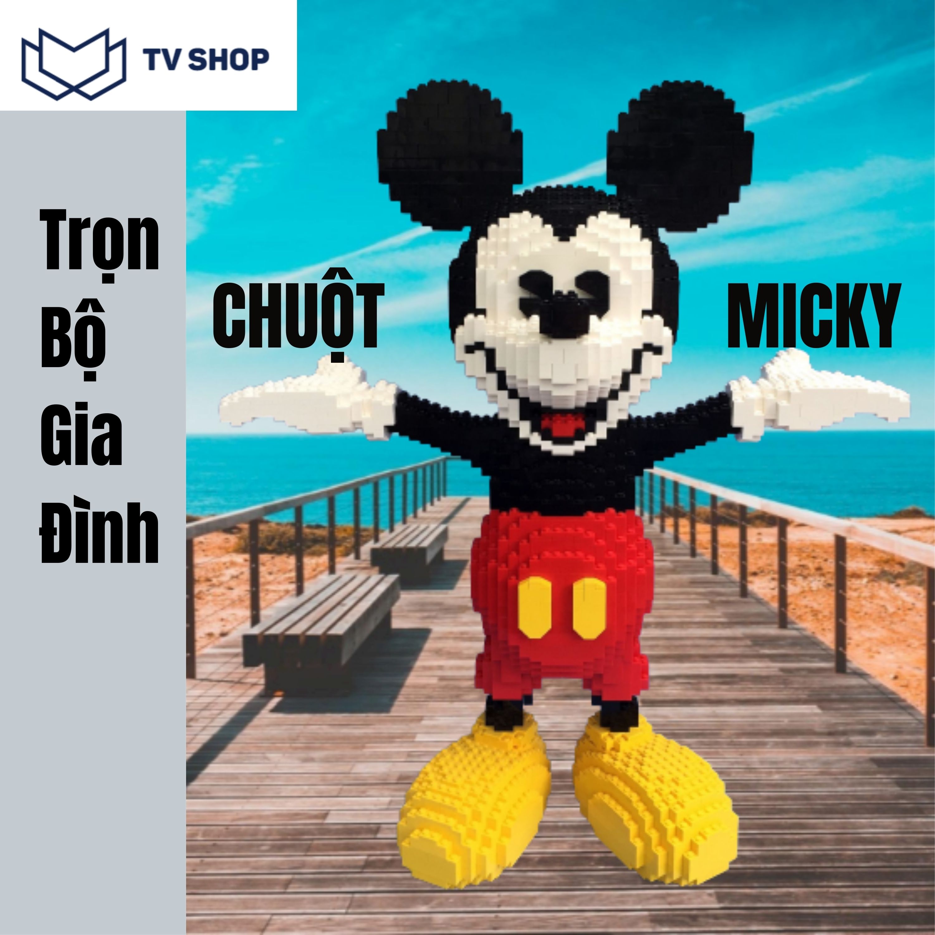 [Hoàn tiền 10%]Trọn bộ Đồ chơi Chuột Micky lắp ráp  mô hình lắp ráp giúp bé phát triển tư duy, tăng cường tính tỉ mỉ.