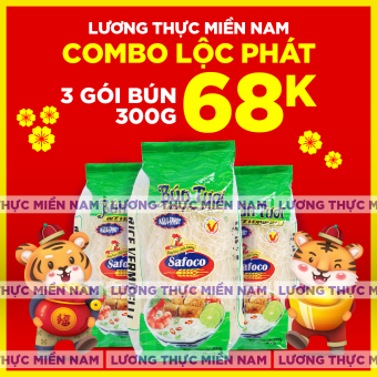3 Gói Bún Tươi Safoco 300G