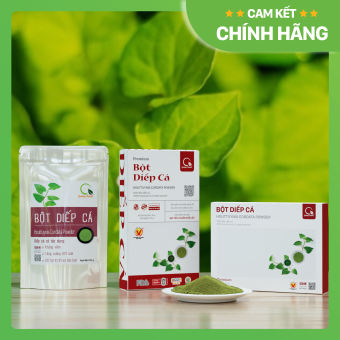 Bột Diếp Cá Quảng Thanh 100% Nguyên Chất Sấy Lạnh - Mát gan, hỗ trợ ngăn ngừa táo bón, trĩ - Quảng Thanh Official Store